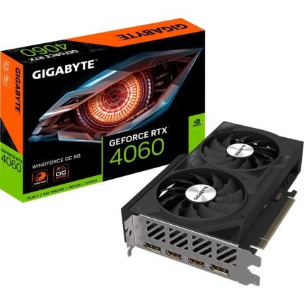 Gigabyte GeForce RTX 4060 WINDFORCE OC 8GB GDDR6 Tarjeta Gráfica