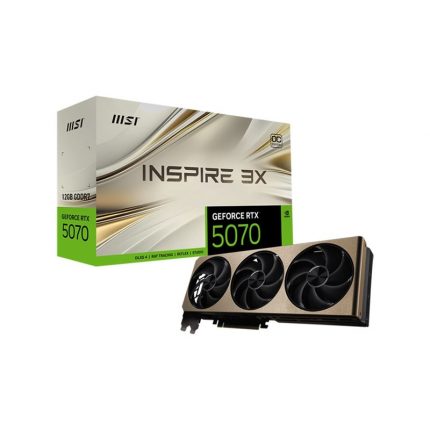 MSI GeForce RTX 5070 INSPIRE 3X 12GB GDDR7 Tarjeta Gráfica Overclocked